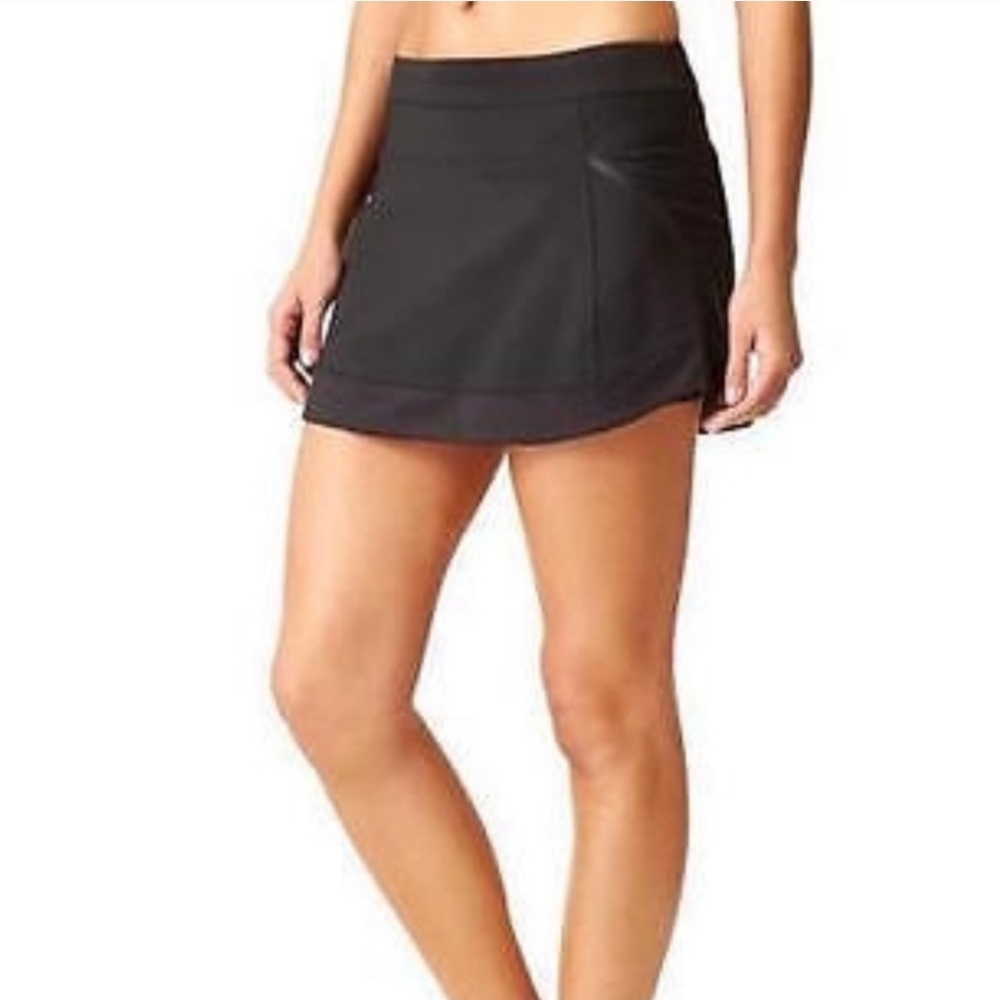 Athleta Anna Skort Tennis Skirt Black Large